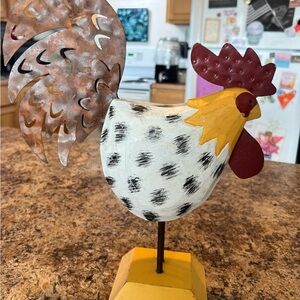 Colorful Rooster Figurine